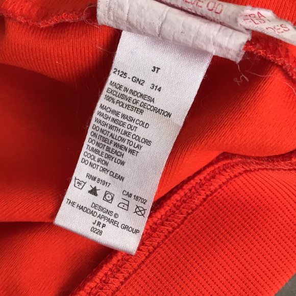 2/$15 Boys Size 3T Orange Full Zip Nike Track Jacket - Picture 10 of 10